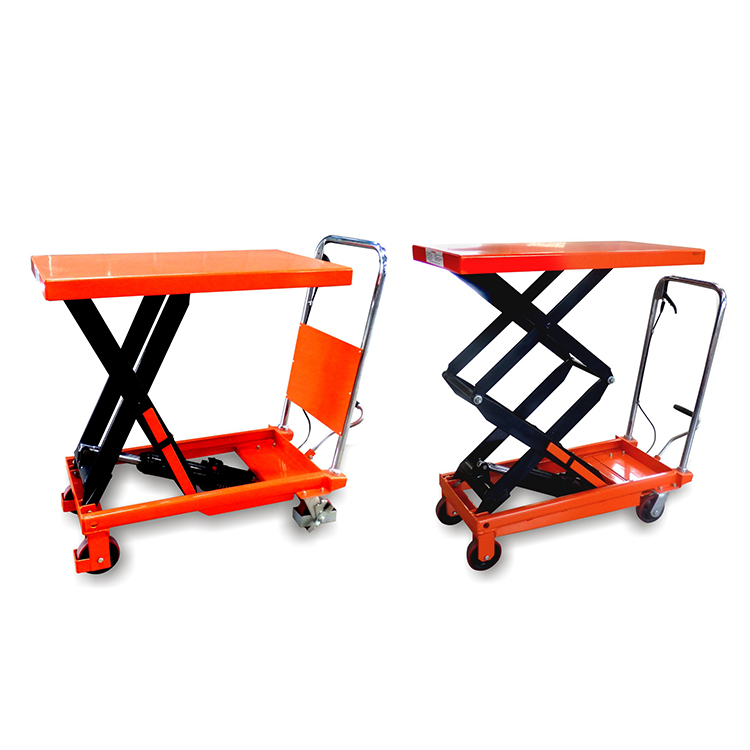 NIULI Factory Direct Outlet Small Cart Trolley Table Double Ascenseur à ciseaux pour entrepôt