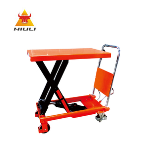 Camion de Table à ciseaux hydraulique Mobile Portable NIULI pour chariot élévateur à plate-forme WP350KG/500KG/800KG et WPD150KG/300KG/350KG/800KG