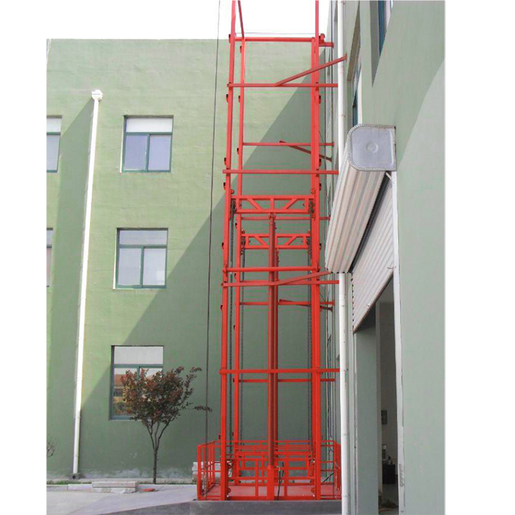 Ascenseur de fret mural NIULI 1000kg 2000kg 3 mètres 4m 5m 6m 8m 9m 12m prix d'ascenseur de fret d'entrepôt industriel